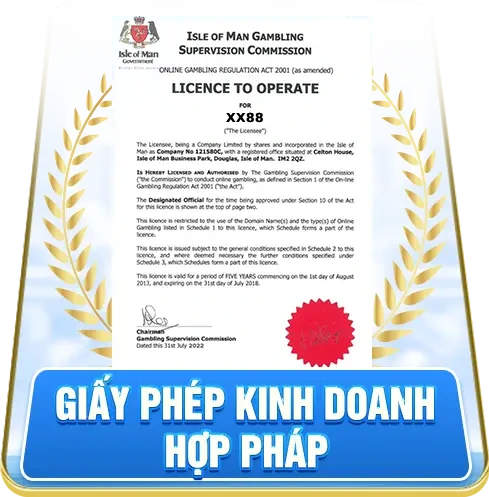 GIẤY PHÉP XX88